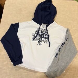 Genuine Merchandise Girls' Hoodie - Navy and White